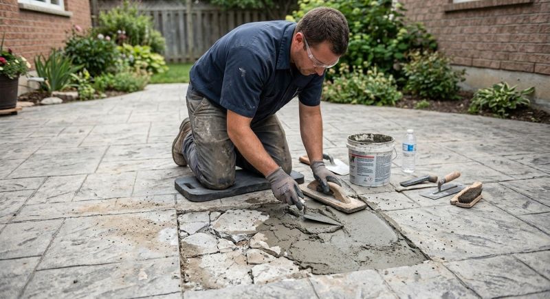 Decorative Concrete Repair in Jupiter, FL